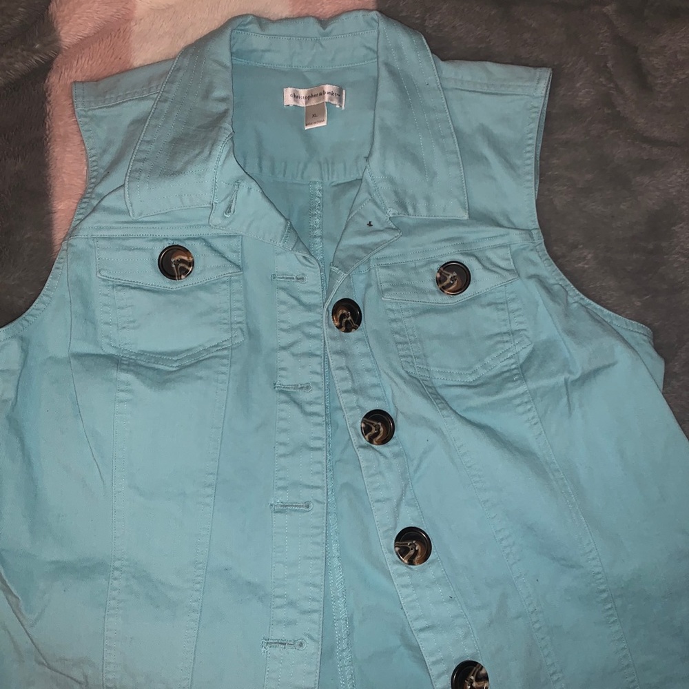 CHRISTOPHER&BANKS JEAN JACKET!